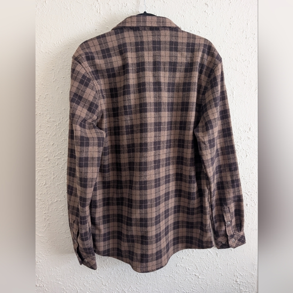 NWT NoMad Brown Plaid Casual Button-Down Shirt - Picture 6 of 7